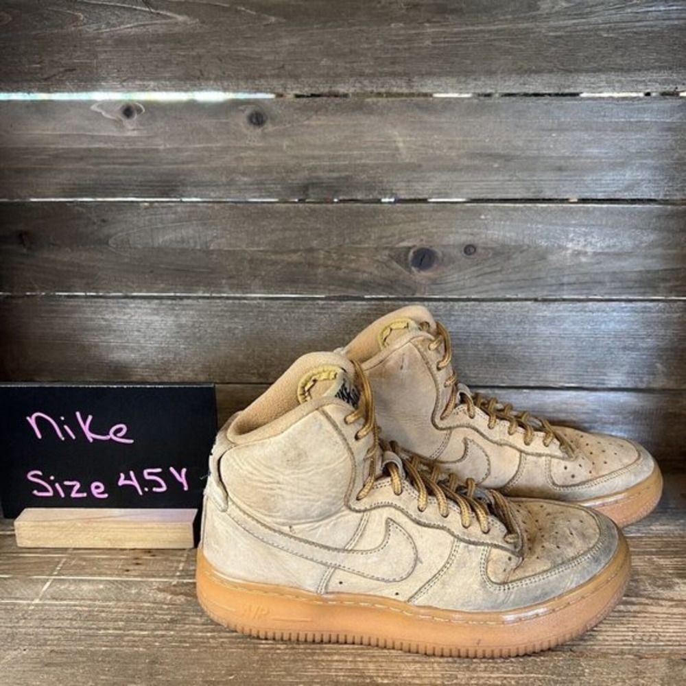 Kids ChildrensโNike Air Forceโ 1 High Flax Weather Shoes Sneakers Size 4.5 Y